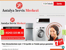 Tablet Screenshot of antalyaservismerkezi.com